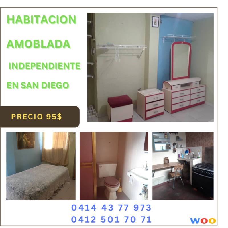 Habitación independiente alquilo a caballero San D