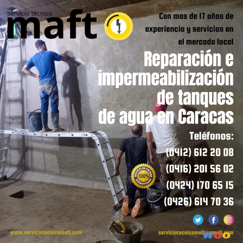 Reparación Impermeabilización de tanques de agua e